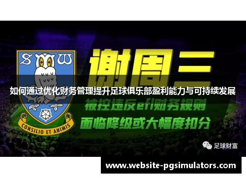 如何通过优化财务管理提升足球俱乐部盈利能力与可持续发展