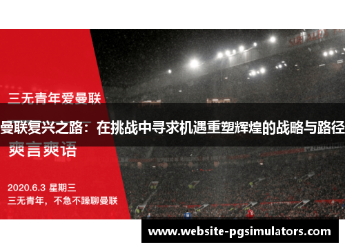 曼联复兴之路：在挑战中寻求机遇重塑辉煌的战略与路径